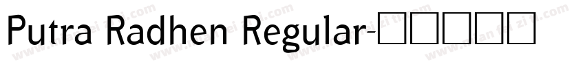 Putra Radhen Regular字体转换